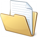 Folder Document Icon 128x128