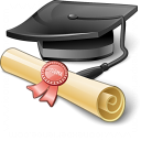Graduation Hat Icon 128x128
