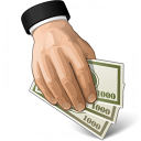 Hand Money Icon 128x128