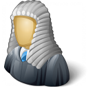 Judge Wig Icon 128x128