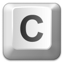 Keyboard Key C Icon 128x128