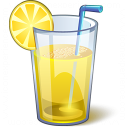 Lemonade Glass Icon 128x128