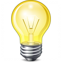 Lightbulb On Icon 128x128