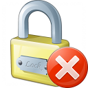 Lock Error Icon 128x128