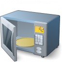 Microwave Oven Open Icon 128x128