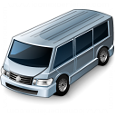 Minibus Grey Icon 128x128