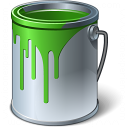 Paint Bucket Green Icon 128x128