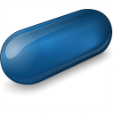 Pill 2 Blue Icon 128x128