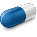 Pill Blue Icon 128x128