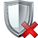 Shield Delete Icon 128x128