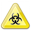 Sign Warning Biohazard Icon 128x128