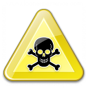Sign Warning Toxic Icon 128x128