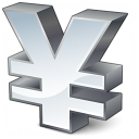 Symbol Yen Icon 128x128