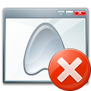Window Application Error Icon 128x128