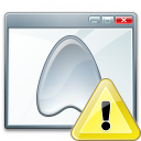 Window Application Warning Icon 128x128