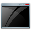 Window Black Icon 128x128