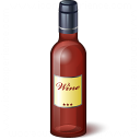 Wine Red Bottle Icon 128x128