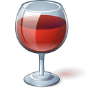 Wine Red Glass Icon 128x128