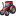 Tractor Red Icon 16x16