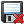 Floppy Disk Delete Icon 24x24