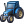 Tractor Blue Icon 24x24