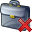 Briefcase Delete Icon 32x32