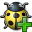 Bug Yellow Add Icon 32x32