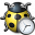 Bug Yellow Time Icon 32x32