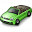 Car Convertible Green Icon 32x32