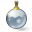 Christmas Ball Silver Icon 32x32