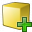 Cube Yellow Add Icon 32x32