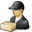 Delivery Man Parcel Icon 32x32
