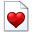 Document Heart Icon 32x32