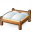 Double Wooden Bed Icon 32x32