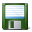 Floppy Disk Green Icon 32x32
