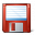 Floppy Disk Red Icon 32x32