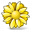 Flower Yellow Icon 32x32