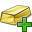 Gold Bar Add Icon 32x32