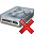 Hard Drive Delete Icon 32x32