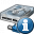 Hard Drive Network Information Icon 32x32