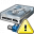 Hard Drive Network Warning Icon 32x32