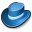 Hat Blue Icon 32x32