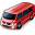 Minibus Red Icon 32x32
