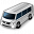 Minibus White Icon 32x32