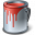 Paint Bucket Red Icon 32x32