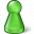 Pawn Glass Green Icon 32x32