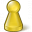 Pawn Glass Yellow Icon 32x32