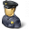 Policeman Usa Icon 32x32