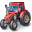Tractor Red Icon 32x32