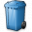 Waste Container Blue Icon 32x32